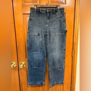 Stylish Blue Denim Work Jeans